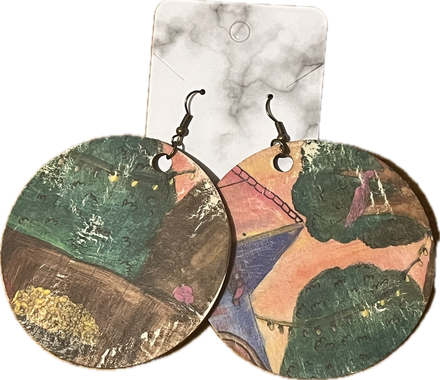 “New Orleans Birdhouse” (earrings)