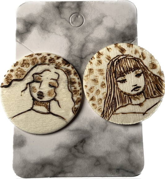 "sisters" wood-burning stud