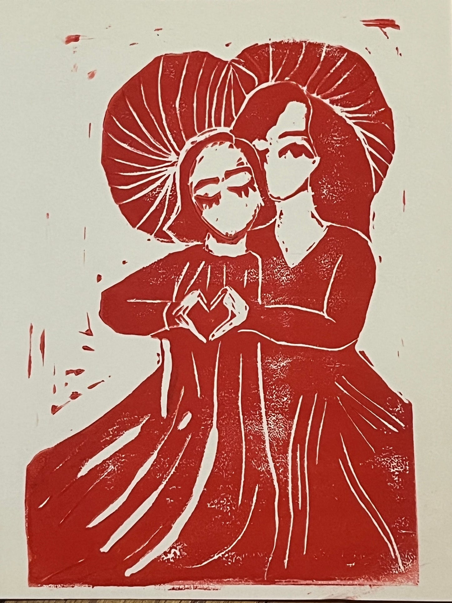 “Lovers” (print on greeting card)