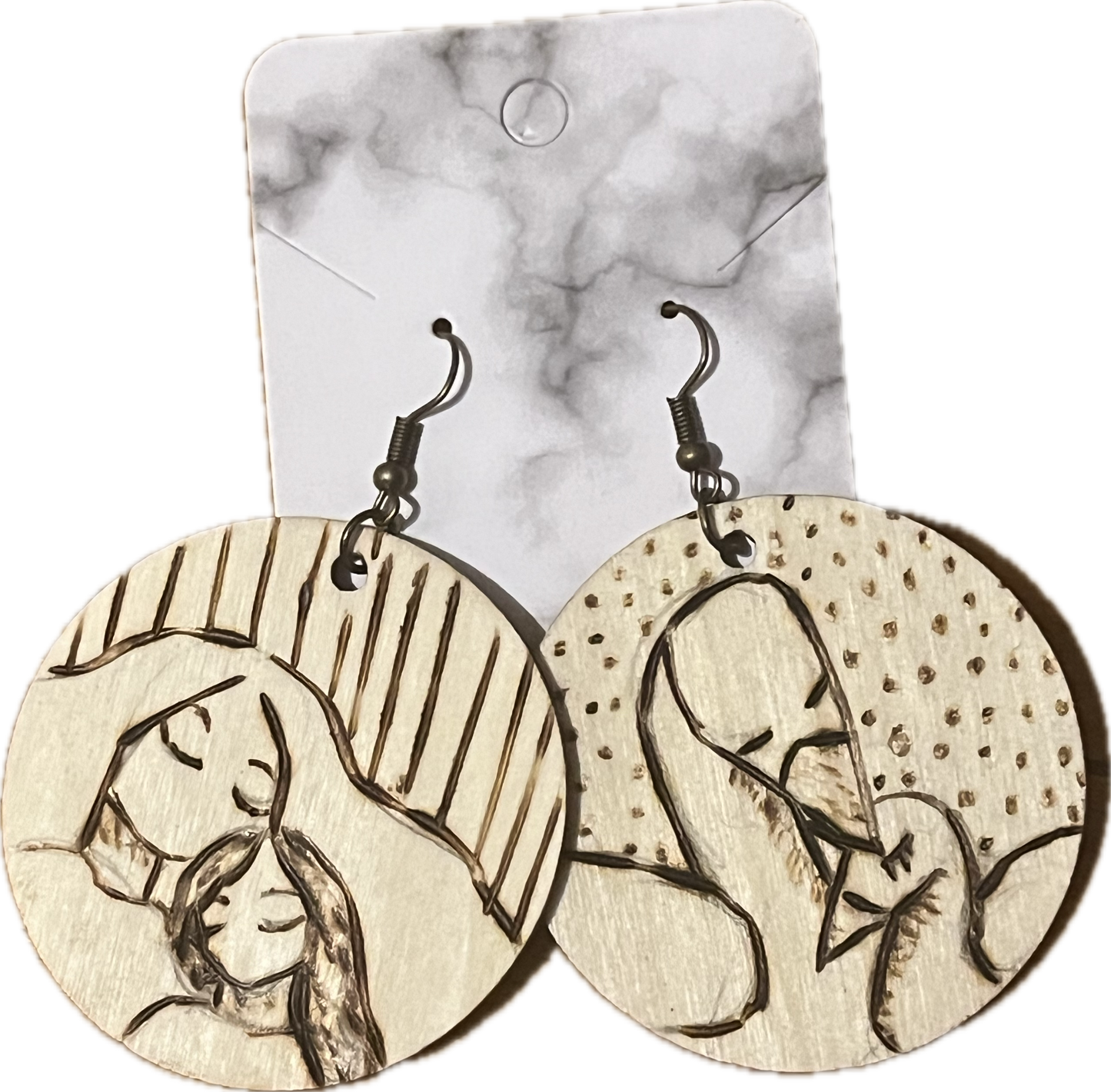 “My home, my mom” (earrings)