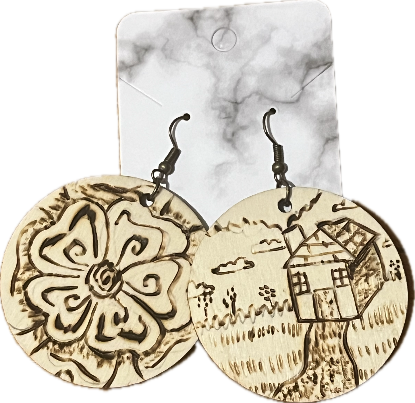 “My home, my mom” (earrings)