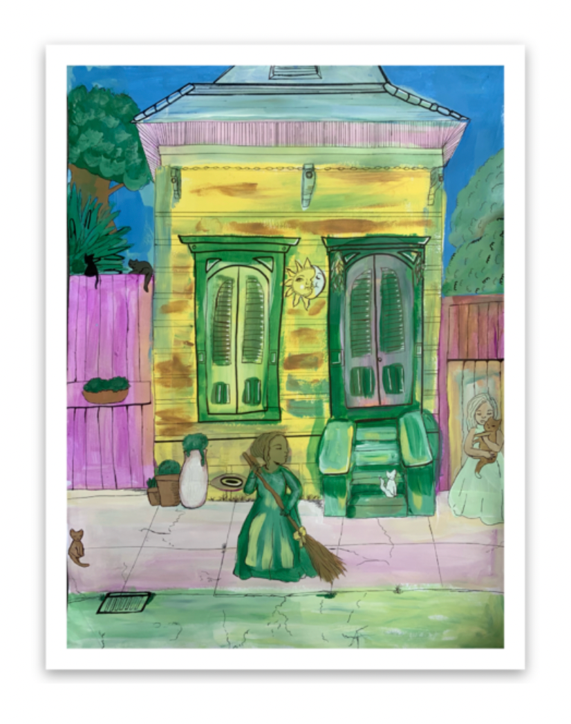 "New Orleans WItches House" (sticker)